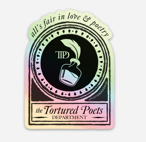 The Tortured Poets Department - Taylor Swift Vinyl Sticker: Single